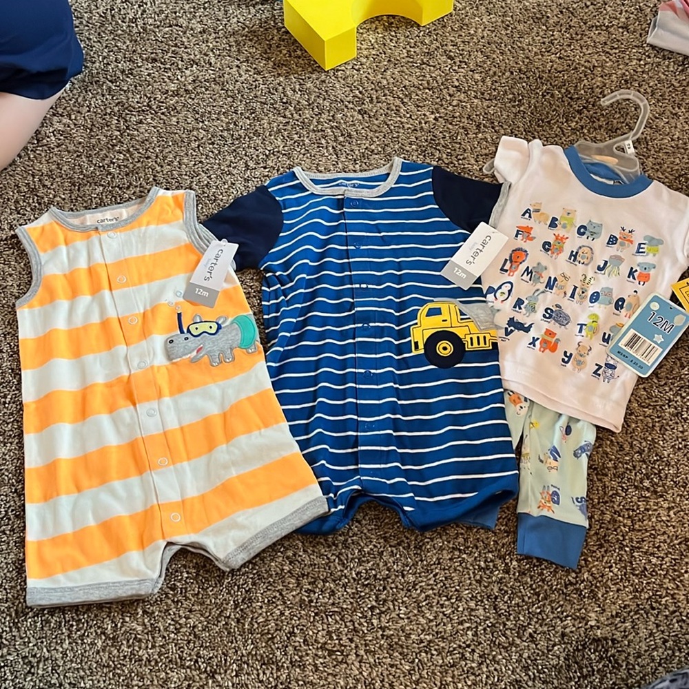 12 months summer bundle for boys.